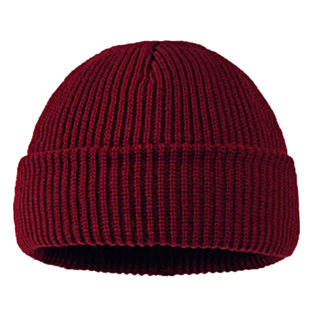 Winter Warm Beanies Casual Short Thread Hip Hop Hat Adult Men Female Wool Knitted Skull Cap Elastic Unisex