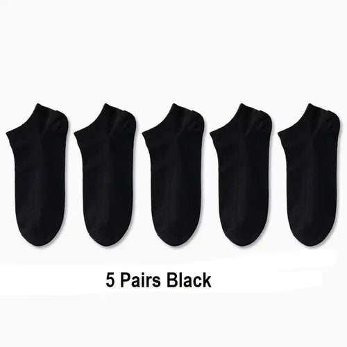 5/10 /20/30 Pairs Unisex Casual Plain Color Boat Socks Thin Breathable Comfy anti Odor Sweat-Absorbing Ankle Socks for Men Women
