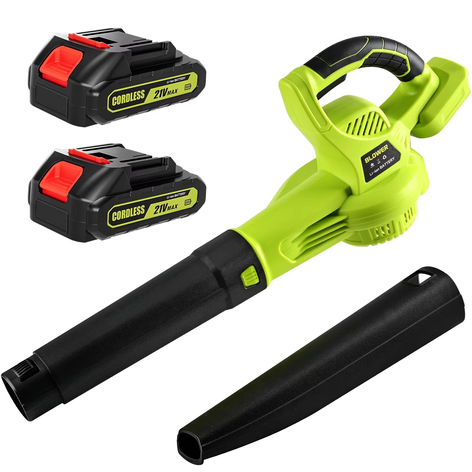 21V Cordless Leaf Blower Power and Lightweight Design Adjustable Speed Used for Cleaning Ideal Gift Fits Halloween & Christmas