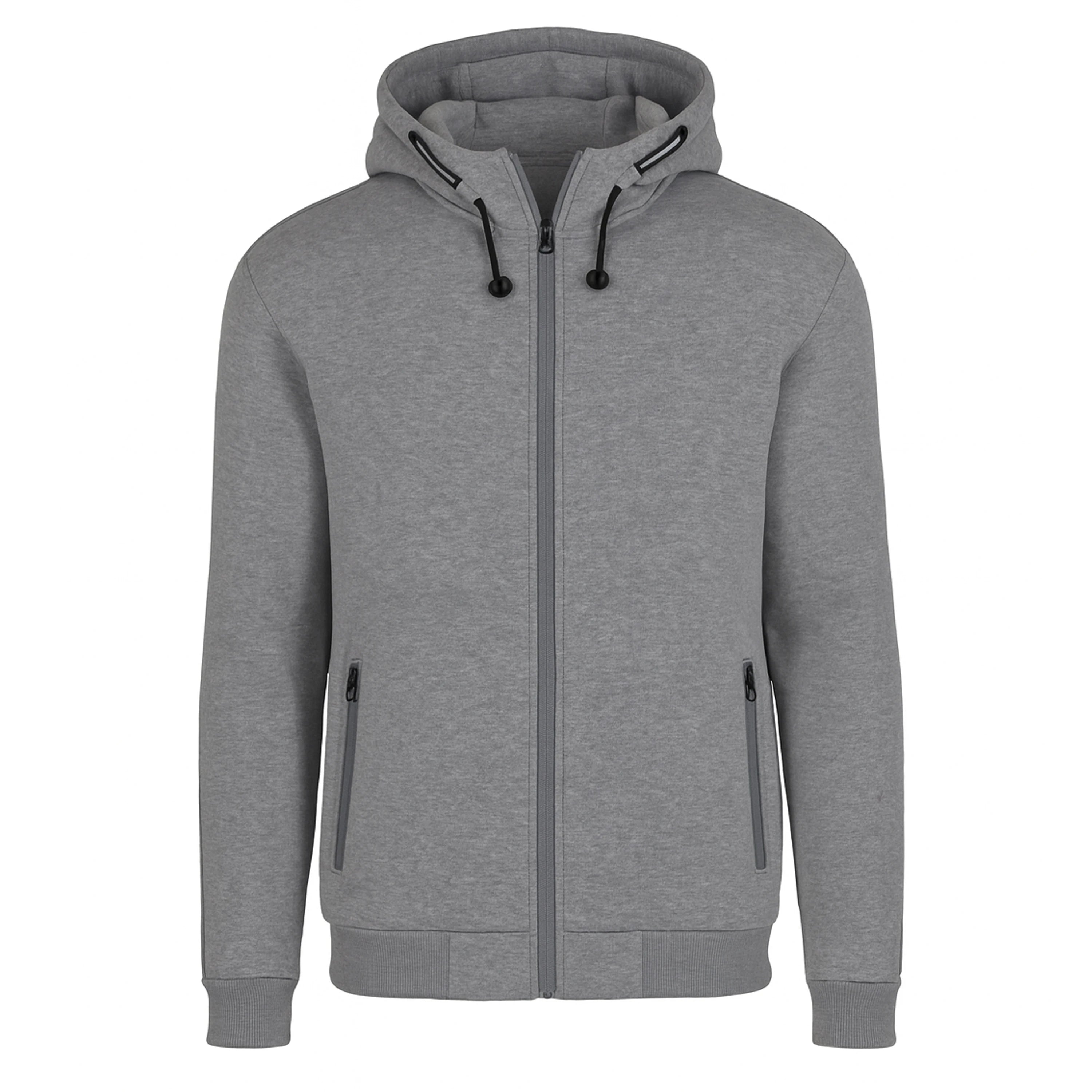 Men'S Heavyweight Sherpa Fleece-Lined Full Zip Classic Tech Eco-Friendly Solid Anti-Wrinkle Winter Polyester/Cotton Knitted