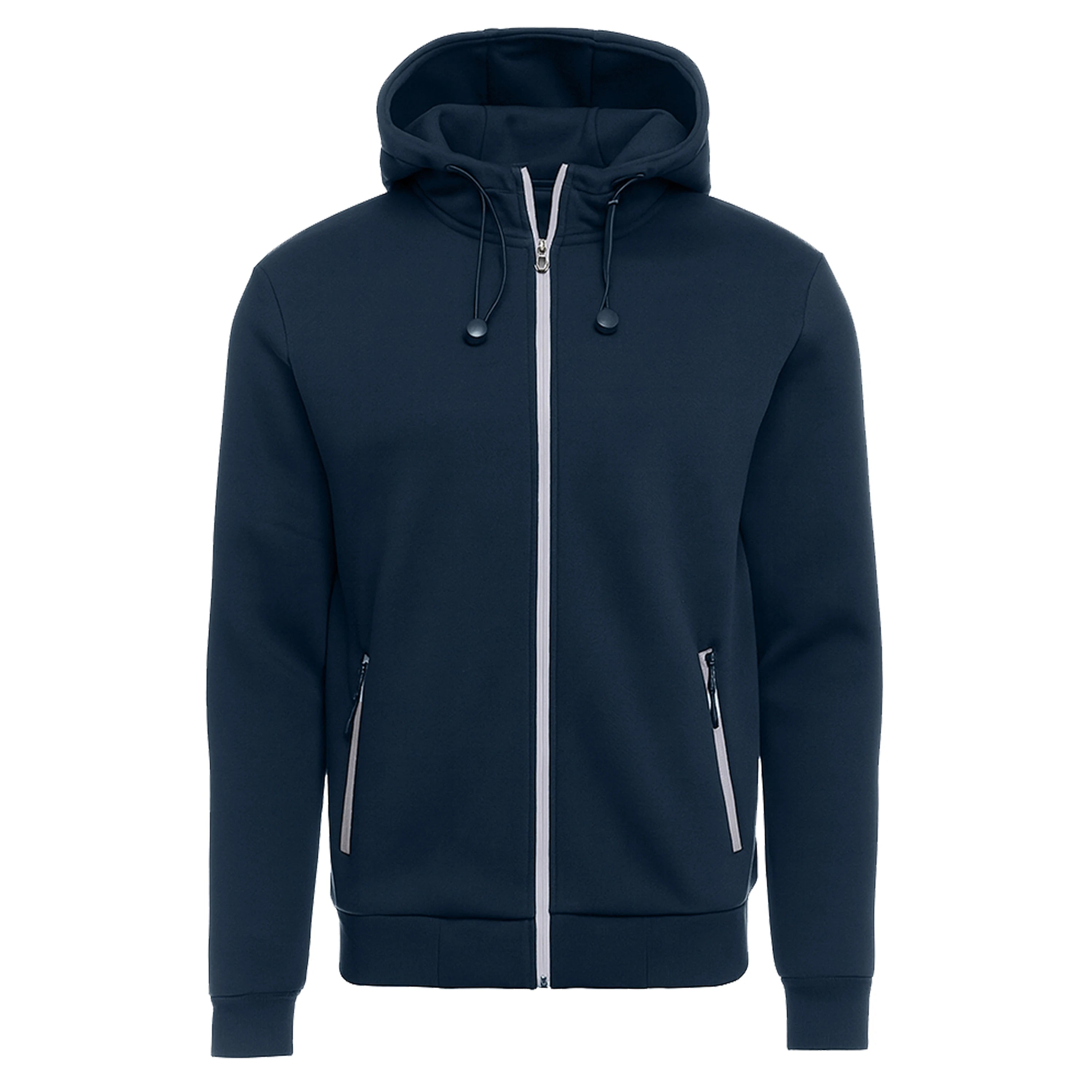 Men'S Heavyweight Sherpa Fleece-Lined Full Zip Classic Tech Eco-Friendly Solid Anti-Wrinkle Winter Polyester/Cotton Knitted