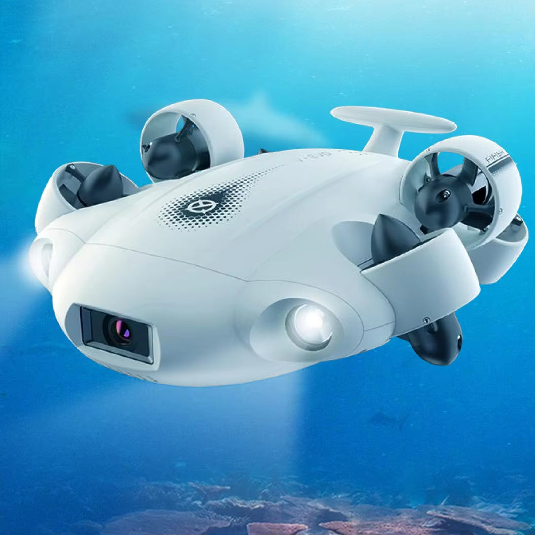 Fifish 100M Underwater Mini Rov Robot Fish Finder Drone 4K Camera RC FPV Drone Motor 6 Axis VR Fishing Drone with Arm